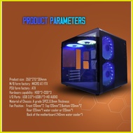 ¤ ▤ ⚽︎ YGT V300 MINI GAMING CASE BLACK WHITE MICRO-ATX/ITX