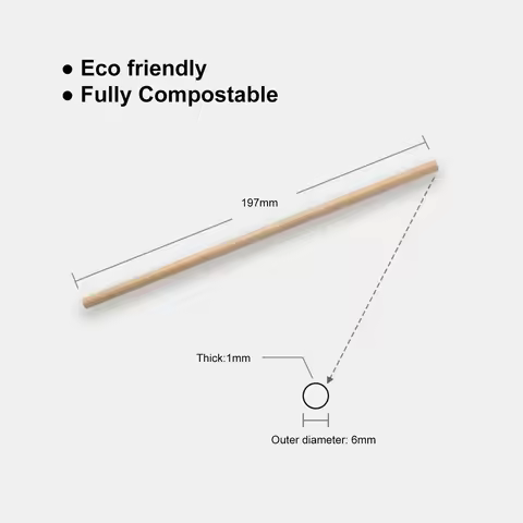 100 Pcs Paper Straws 7.75 in Long Drinking Straws for Smoothies Tumblers Cocktail MilkShake for Coff