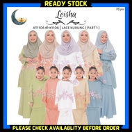 BAJU KURUNG MODEN LACE LEISHA AT1106 | Sedondon Plus Size Kids Tunang Grey Blue Peach White Sage Gre