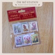 Old Days Book Decoration Stamp Set