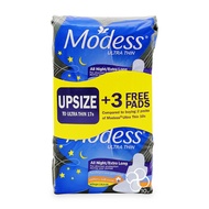 Modess Ultra Thin All Night Sanitary Pad with Wings 2 x 10s