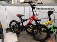 GTA 兒童單車 16吋，6波，可山地用，前輪可拆，已改摺腳踏，唔包燈