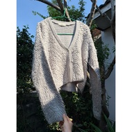 Cardigan Light Gray Hair Decoration From beams heart