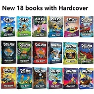 19 books/set  Dog Man Detective Dog Series Comic Book Childrens Extracurricular English Reading Comi