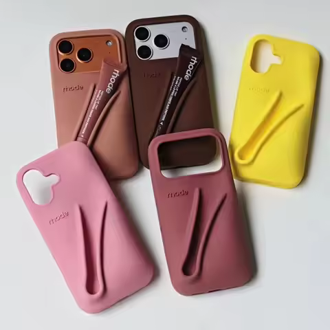 Brand Soft Silicone Case for IPhone17 16 15 14 13 12 11 Pro Max Plus Air Lipstick Portable Phone Cas