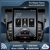 TopSonic Android 4Core IPS 9.7inch Vertical Screen Car Radio Audio Video Stereo Player For Nissan Te