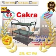 Cs 3-Tier Anti-Termite Iron TV Rack Type DX 300 push rack for TV, medicine, hotel, workshop, food, c