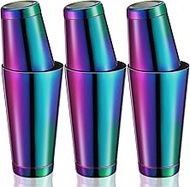 Sabary 6 Pcs Cocktail Shakers Professional Bar Shaker Boston Set Stainless Steel Martini Drink Mixer