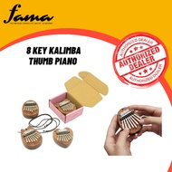 [FAMA]8 keys mini kalimba thumb piano solid wood for kids