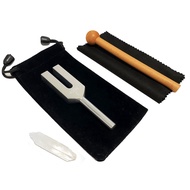 4096 Hz Tuning Fork Crystal Tuning Fork for Healing Medical-Grade with Wood Hammer and Soft Storage 