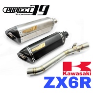 Project79 Exhaust Kawasaki ZX6R Long Slip On Tabung Muffler Stainless Pipe Accessories Motor ZX6 636