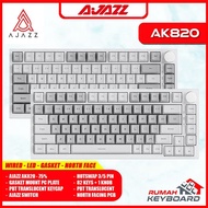MECHANICAL KEYBOARD - AJAZZ AK820 - 75% - WIRED - GASKET - HOTWSAP