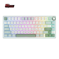 ปะเก็น R75 RK Royal Kludge 81คีย์80% ไฟ RGB Backlit คีย์บอร์ดเล่นเกมร้อนแบบถอดเปลี่ยนได้ด้วยปุ่มกด P