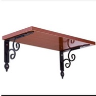 2x iron L Shape Wall Shelf Bracket Shelves Plank Rack Support