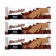 Biscolata Veni Chocolate Wafer (110g) - (Pack of 3) (Biscolata Veni Coklat Wafer (110g) - (Pek 3))