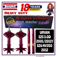 (WARRANTY 18 MONTH) THAILAND KSW HEAVY DUTY SHOCK ABSORBER NISSAN URVAN E25 3.0 E26 NV350 FRONT / RE