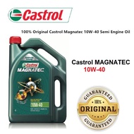 Castrol Magnatec 10W40 Semi Synthetic Engine Oil 4L Minyak Hitam Kereta Car Toyota Proton Nissan Perodua