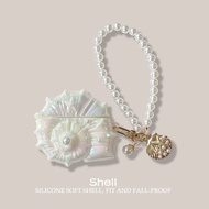 EarPods case For AirPods 4 Cover Cute Laser Colorful Sea Shells Cover Soft Earphone Case for Airpods