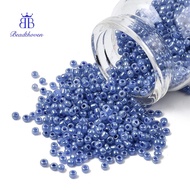 1pound Glass Seed Beads Ceylon Round Lilac 8/0 3mm Hole: 1mm 10000pcs/pound