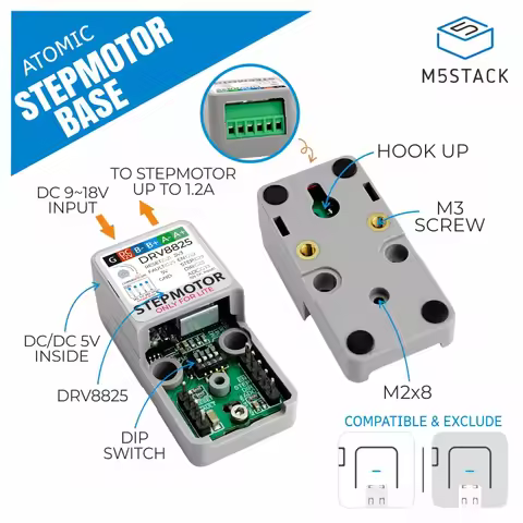M5Stack Official ATOMIC Stepmotor Base (DRV8825)
