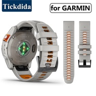 Watch Band for Garmin Enduro 2 Tactix 7 Pro Fenix 7 Pro 7X 6 6X 5X Plus Strap Quickfit 26mm 22mm Silicone Wristband Bracelets