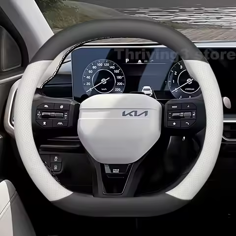 Leather Car Steering Wheel Cover For Kia Stonic GT Line K4 2025 2026 Covers For Covers Auto interior