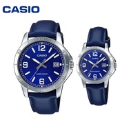 Casio Watch Couple Watch Leather Strap MTP-V004L-2B / LTP-V004L-2B / Casio Couple Watch Series/ Casi