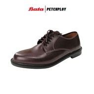 Bata รองเท้าคัชชูหนัง สีน้ำตาล แบบผูกเชือก บาจาของแท้ ใส่ทำงาน ใส่เรียน รองเท้าทางการ สีน้ำตาล Size 2-12 (35-47) รุ่น 821-4781 821-4782