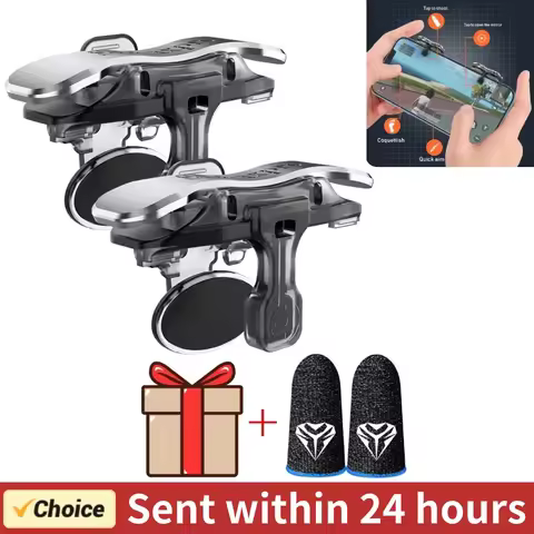 X8 Mobile Game Trigger For PUBG Phone Gaming 6 Finger Trigger Sensitive Shoot Phone Game Trigger L1 