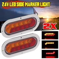 LED Side Marker Lights Clearance Light Truck Trailer RV 24V