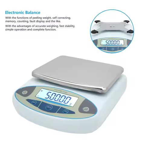 5000g 0.01g Digital Precision Scale Lab Weighing Electronic Balance Jewelry Scale Lab Scale