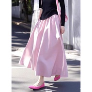 Niu X Goods BlowPink a-Line Skirt Women Summer Unique Beautiful Super Beautiful Berkeley Mid-Length 