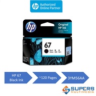 HP 67 Black Original Ink Cartridge [3YM56AA]