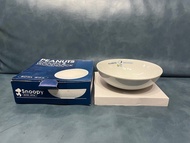 日本 全新 收藏品（非賣品）Peanuts Snoopy & Woodstock 史努比 陶瓷飯碗 茶碗