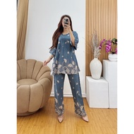 CP ANDIN Set Tyedye Batik Pajamas Batik Sleepwear Beautiful Deter with pieces