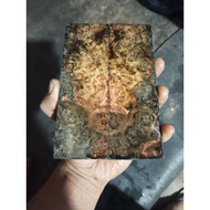 KAYU Amboyna Burl Stabwood Wood Size Bookmatch 15x10x1 Cm.DES102211