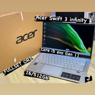 Laptop Acer swift 3 infinity 4 i5 gen 11 16GB 512GB