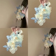 Rain Falling FlowersAntique Butterfly Flower Hair ClipNew Chinese Style Perm Lace Clip Hanfu Cheongs