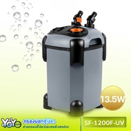 Sobo SF-1200F-UV กรองนอกตู้ปลา 13.5w F.max : 1200 L/H หลอดไฟ 9 วัตต์ สำหรับตู้ 36-48 นิ้ว