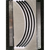 Sport Rim Sticker lining Black 14"-18" inches (Y15ZR/ LC135/ EX5/ KRISS/ RS150)