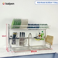 Kệ chén bát Inox 304 trên bồn rửa thông minh Kalpen size 85cm hàng chuẩn Đức