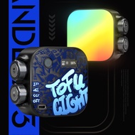 PHOTOOLEX Tofu RGB Camera Light | Full Color RGB LED Light 2500-9900K Portable LED Video Lighting w