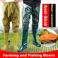 Extended Non-slip Fishing Farmland Field Rain Boots Fishing Pants 80CM