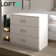 Loft Living MEMPHIS 3Drawers Chest/Storage Cabinet/ chest drawer/kabinet baju/Almari Baju/Laci/Murah