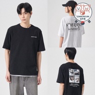 [8 Seconds x Bao Family] Korea Limited Unisex Panda Lettering Graphic Short Sleeve T-shirt