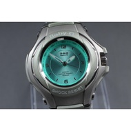 Vintage 2000 N MINT* Casio Baby-G 2351 STG-100 Light Blue 42mm Qz Ladies Watch