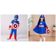 Kids Boy & Girl Set Captain America Costume