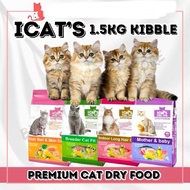 iCats Mother Baby Long Hair Skin Coat Urinary Care Gastro Sensible Cat Food Series 1.5kg