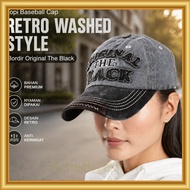 Snapback Baseball Cap The Black Retro Washed Style TP643