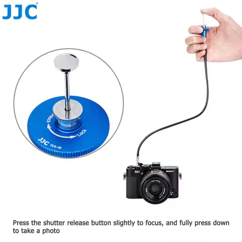 JJC Shutter Release Cable Remote Control Cord for Fujifilm X100VI XT3 XT4 XT30 XPRO3 X100V XT20 XPRO